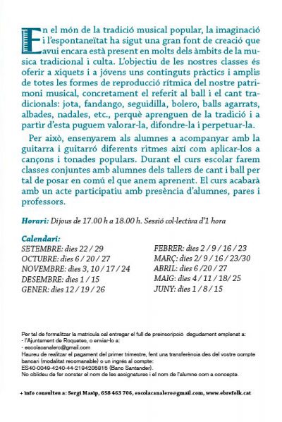 Guitarra Tradicional per a xiquets