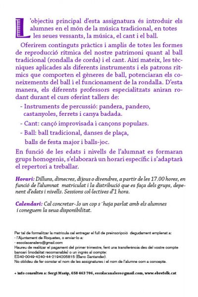 Toca, canta i balla...